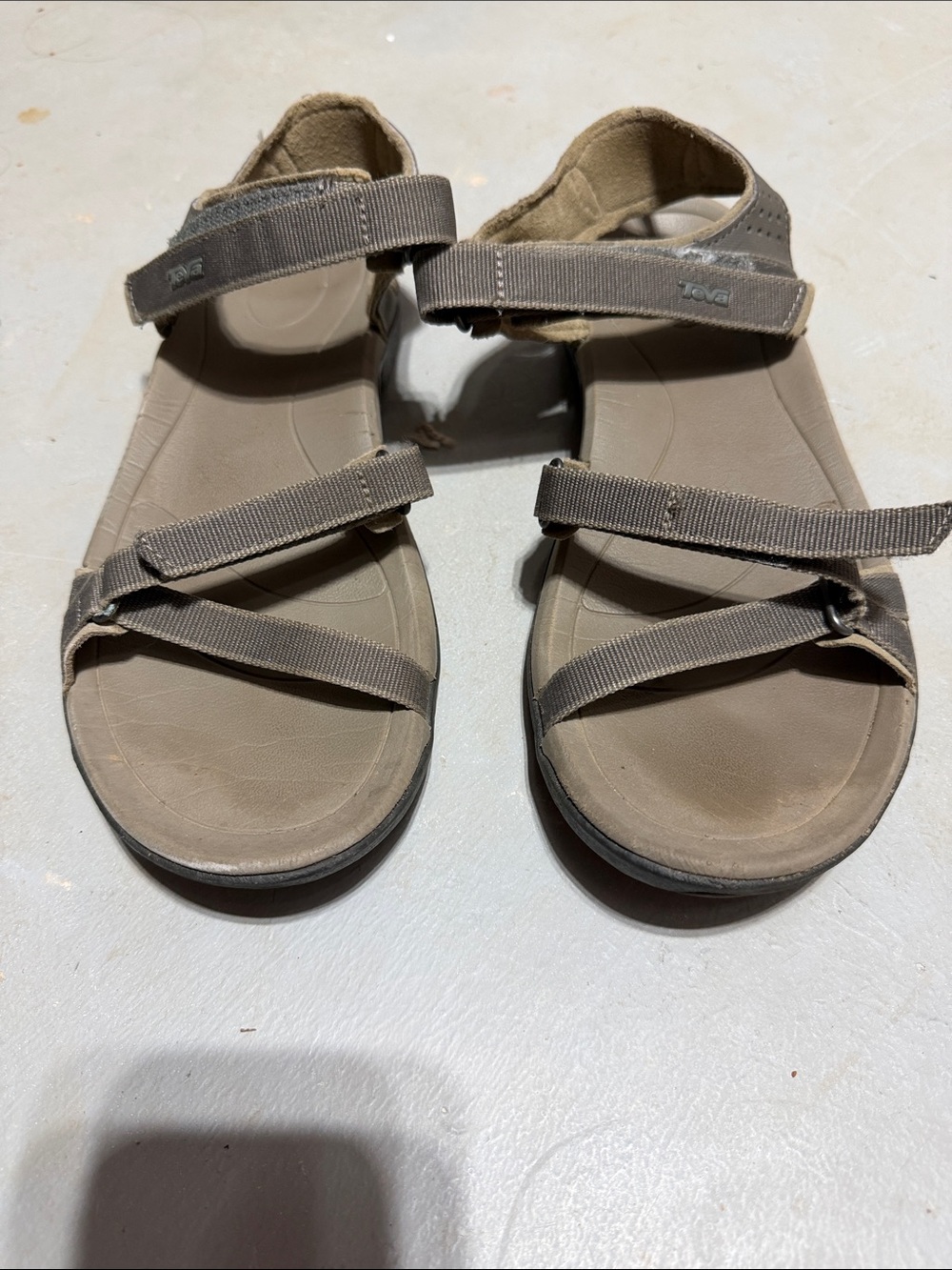 Teva Taupe Strappy Outdoor Sandals